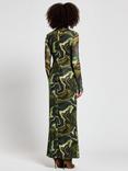 DASKA Nasira Marble Maxi Dress, Green/Multi