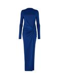 DASKA Athena Twist Detail Maxi Dress, Cobalt