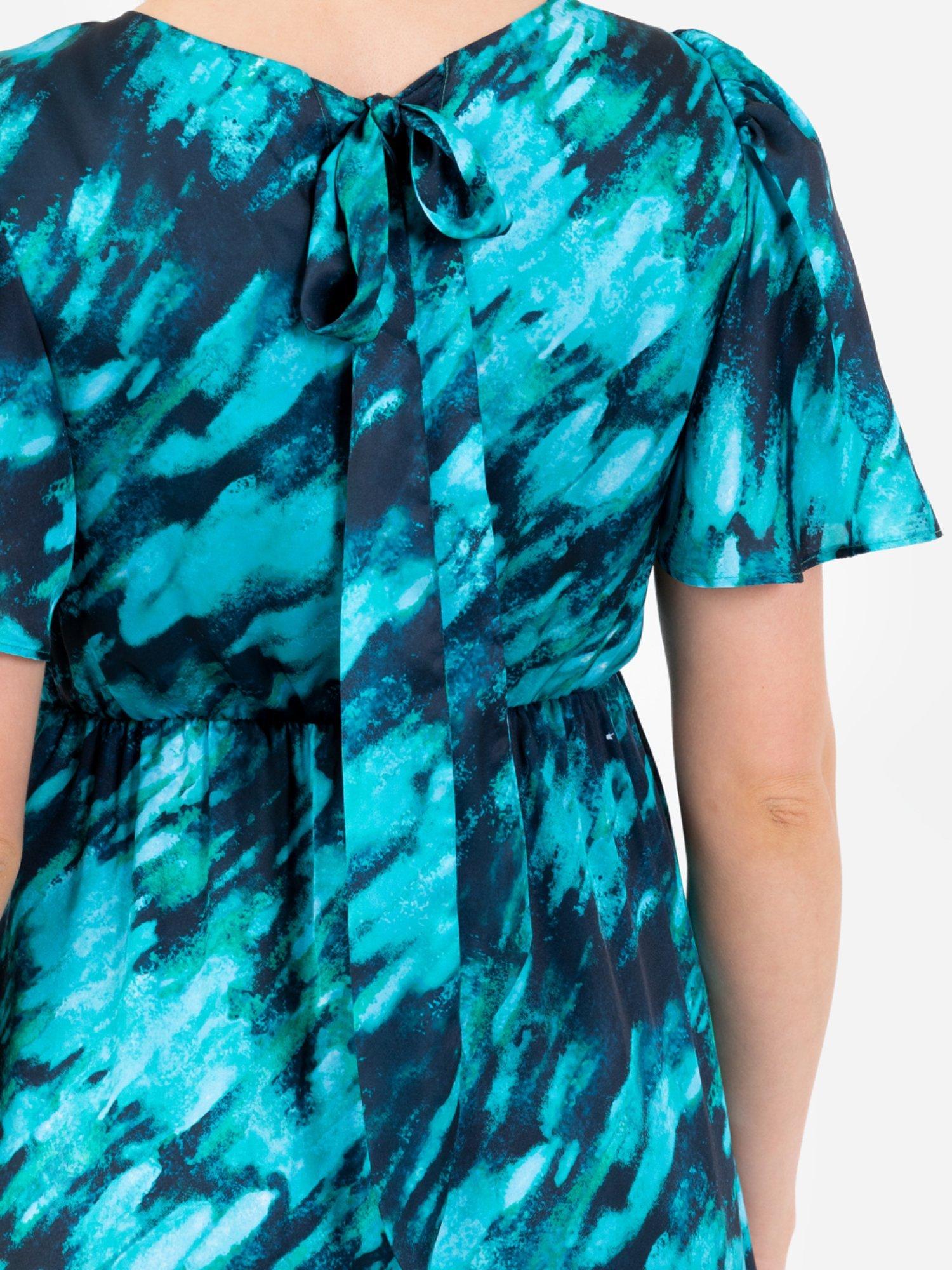 Product image 11 of 11, which shows Lovedrobe Marble Print Midi Dress, Marble Print, 8