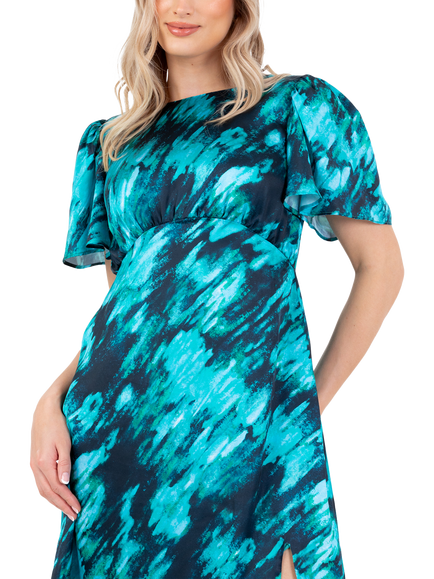 Lovedrobe Marble Print Midi Dress - view 2, Marble Print