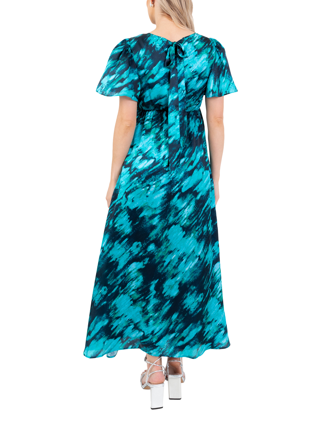 Product image 4 of 11, which shows Lovedrobe Marble Print Midi Dress, Marble Print, 8