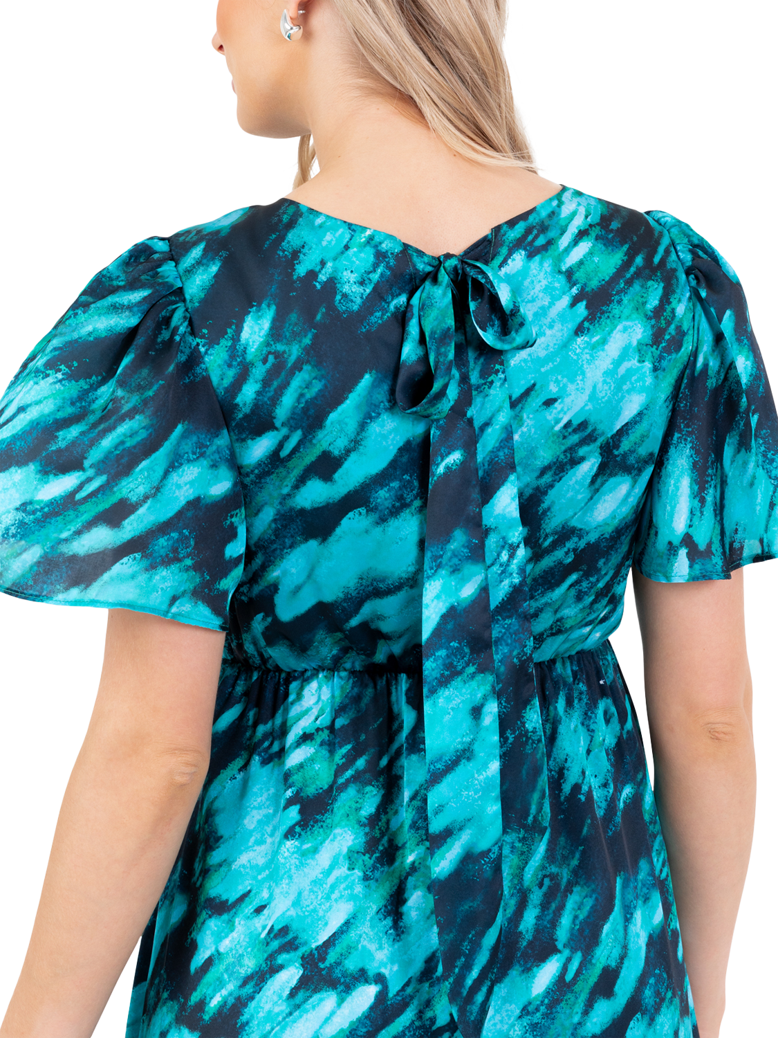 Product image 5 of 11, which shows Lovedrobe Marble Print Midi Dress, Marble Print, 8