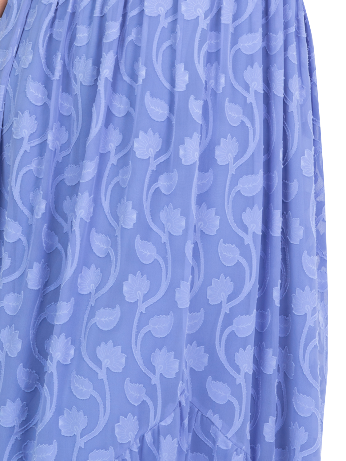 Product image 11 of 11, which shows Lovedrobe Floral Embroidered Maxi Dress, Blue, 8