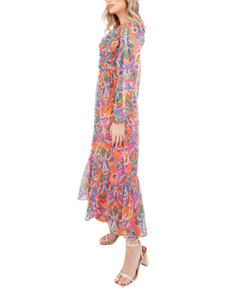 Lovedrobe Paisley Print Midi Dress, Multi - view 2, Multi