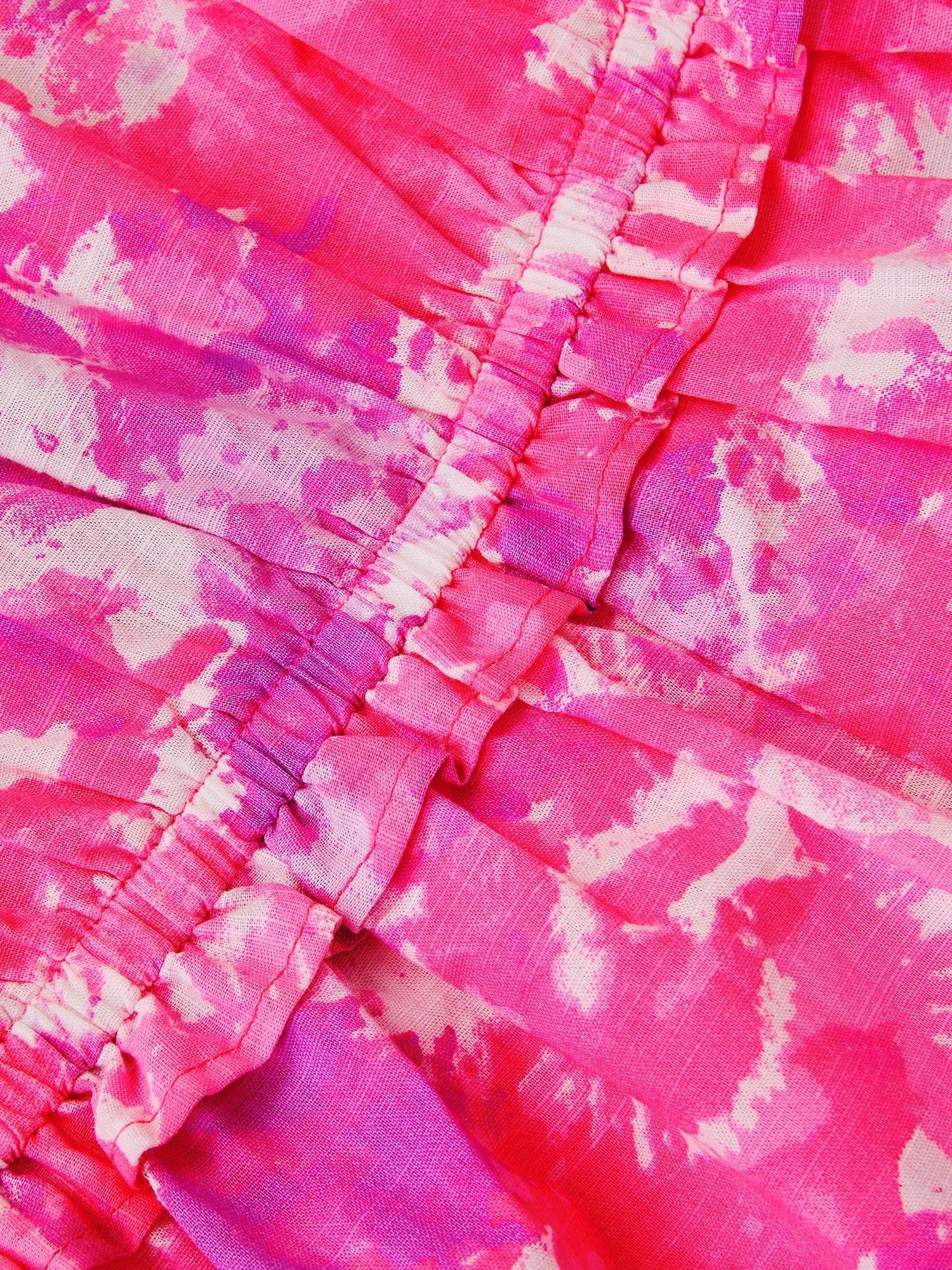 Product image 3 of 3, which shows Angels by Accessorize Kids' Tie Dye Playsuit, Brights Multi, 11-12 years