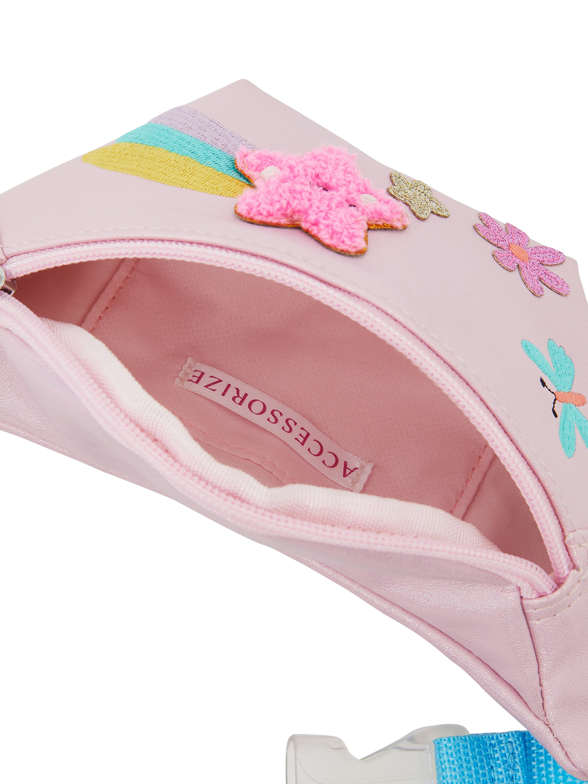 Product image 4 of 4, which shows Angels by Accessorize Kids' Star Belt Bag, Pink, One Size