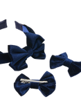 Angels by Accessorize Kids' Headband and Hair Clip Set, Navy