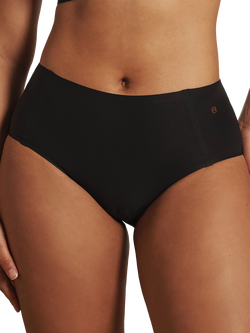 Evelyn & Bobbie Retro High Waist Bikini Knickers, Black