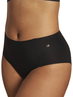 Evelyn & Bobbie Retro High Waist Bikini Knickers - view 2, Black