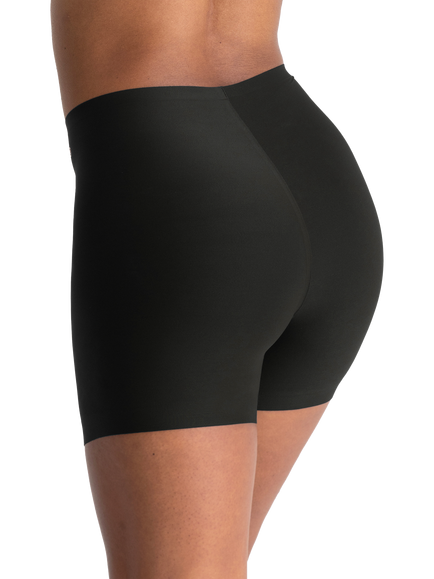 Evelyn & Bobbie Longline Slip Shorts - view 2, Black