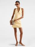 Forever New Petite Ricki Halterneck Mini Dress, Spring Daffodil