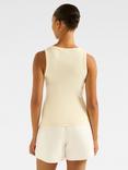 Forever New Pia Applique Scoop Neck Tank Top, Lemon Drop