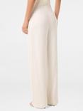 Forever New Posey Wide Leg Pure Linen Trousers, Porcelain