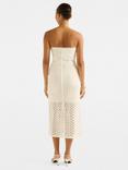 Forever New Arianna Crochet Midi Dress, Porcelain