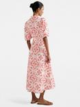 Forever New Petite Rhiannon Embroidered Midi Dress, Red