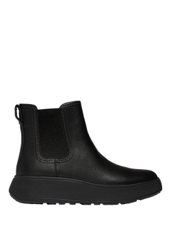 FitFlop Tumbled Leather Chelsea Boots, Black, Black