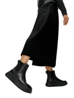 FitFlop Tumbled Leather Chelsea Boots, Black - view 2, Black
