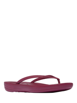FitFlop IQushion Ergonomic Flip Flops - view 2, Ruby