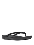 FitFlop IQushion Multi-Crystal Ergonomic Flip Flops, Black