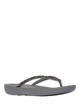 FitFlop IQushion Multi-Crystal Ergonomic Flip Flops, Grey