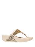 FitFlop Lulu Glitter Flip Flops, Platino