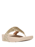 FitFlop Lulu Glitter Flip Flops, Platino