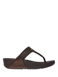 FitFlop Lulu Crystal Embellished Toe-Post Sandals, Iridescent Navy