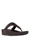 FitFlop Lulu Crystal Embellished Toe-Post Sandals, Iridescent Navy