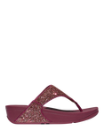 FitFlop Lulu Glitter Flip Flops, Ruby