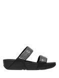 FitFlop Lulu Maxi Crystal Slider Sandals, Black