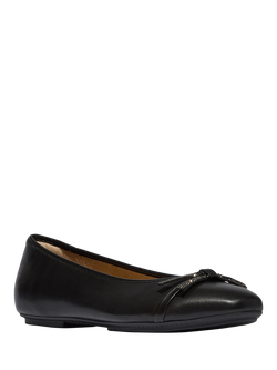 FitFlop Delicato Glitz Bow Ballerina Pumps, Black - view 2, Black