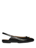 FitFlop Delicato Leather Bow Slingback Flats, Black