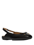 FitFlop Delicato Leather Bow Slingback Flats, Black