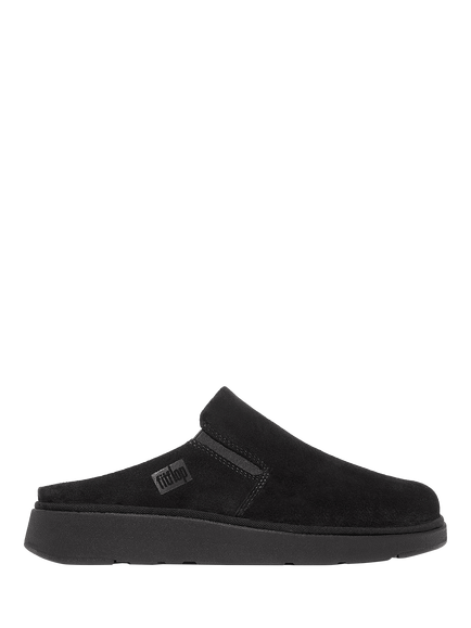 FitFlop Gen-FF Suede Elasticated Mules, Black, Black