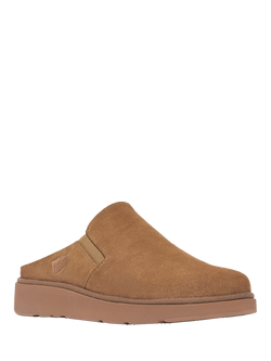 FitFlop Gen-FF Suede Elasticated Mules, Desert Tan - view 2, Desert Tan
