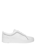 FitFlop Rally Crystal Leather Blend Trainers, Urban White
