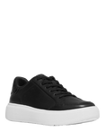FitFlop RTG Leather Blend Lace Up Trainers, Black