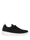 FitFlop Super-Q Crystal Trim Knit Lace-Up Trainers, Black