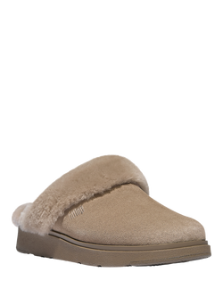 FitFlop Shearling Slippers, Taupe - view 2, Taupe
