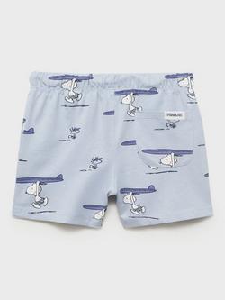 Mango Kids' Snoopy Surf Shorts, Light Pastel Blue - view 2, Light Pastel Blue