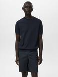 Mango Arraona Cotton Fine-Knit Round Neck T-Shirt