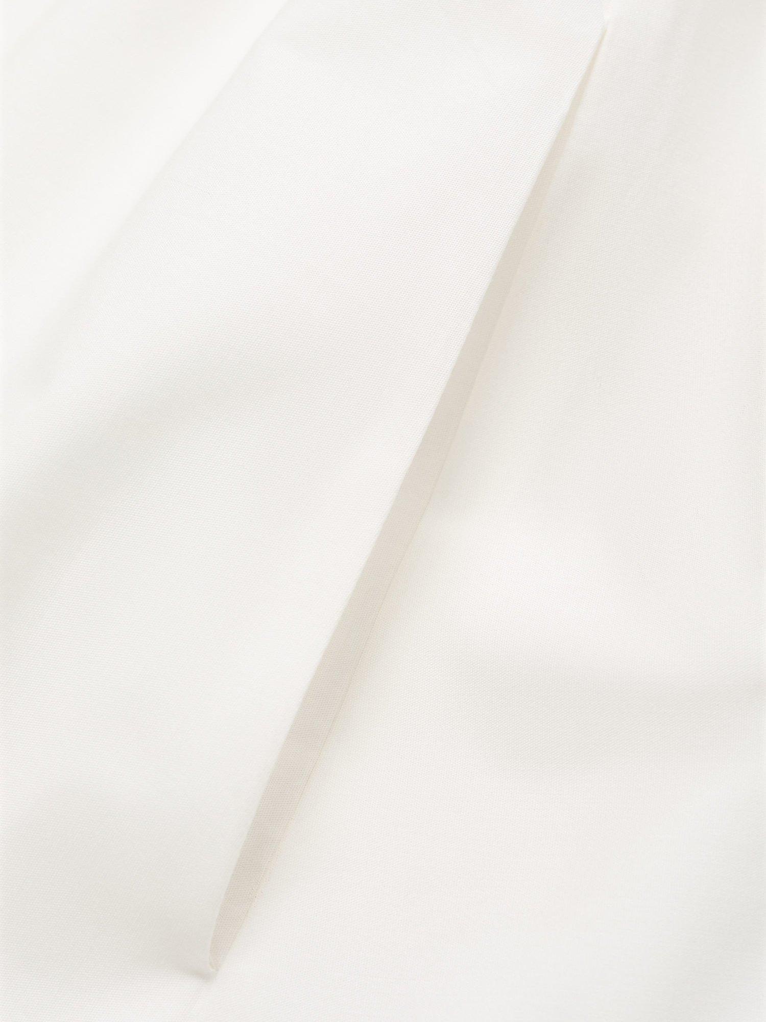 Product image 5 of 7, which shows Mango Cuty Frill Asymmetric Midi Dress, White, 6