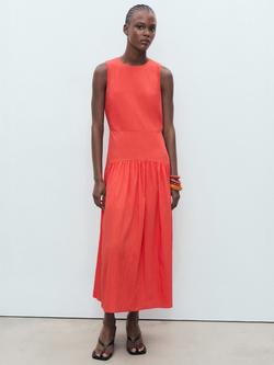 Mango Gilda Sleeveless Maxi Dress - view 2, Bright Red