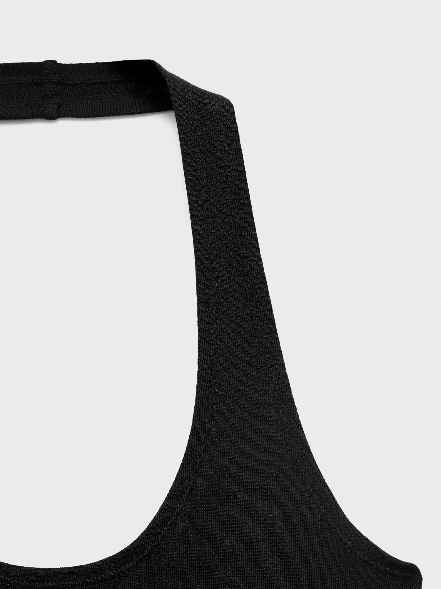 Product image 5 of 8, which shows Mango Giuseppe Ruffle Mini Dress, Black, 10