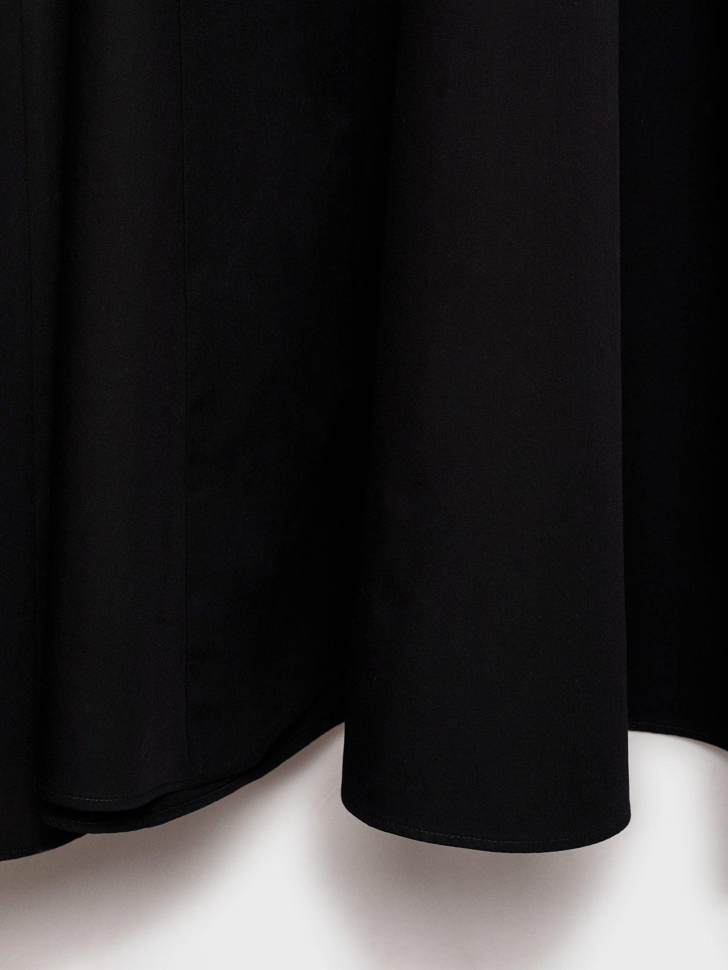 Product image 5 of 7, which shows Mango Nicola Flared Ruffle Midi Dress, Black, 10