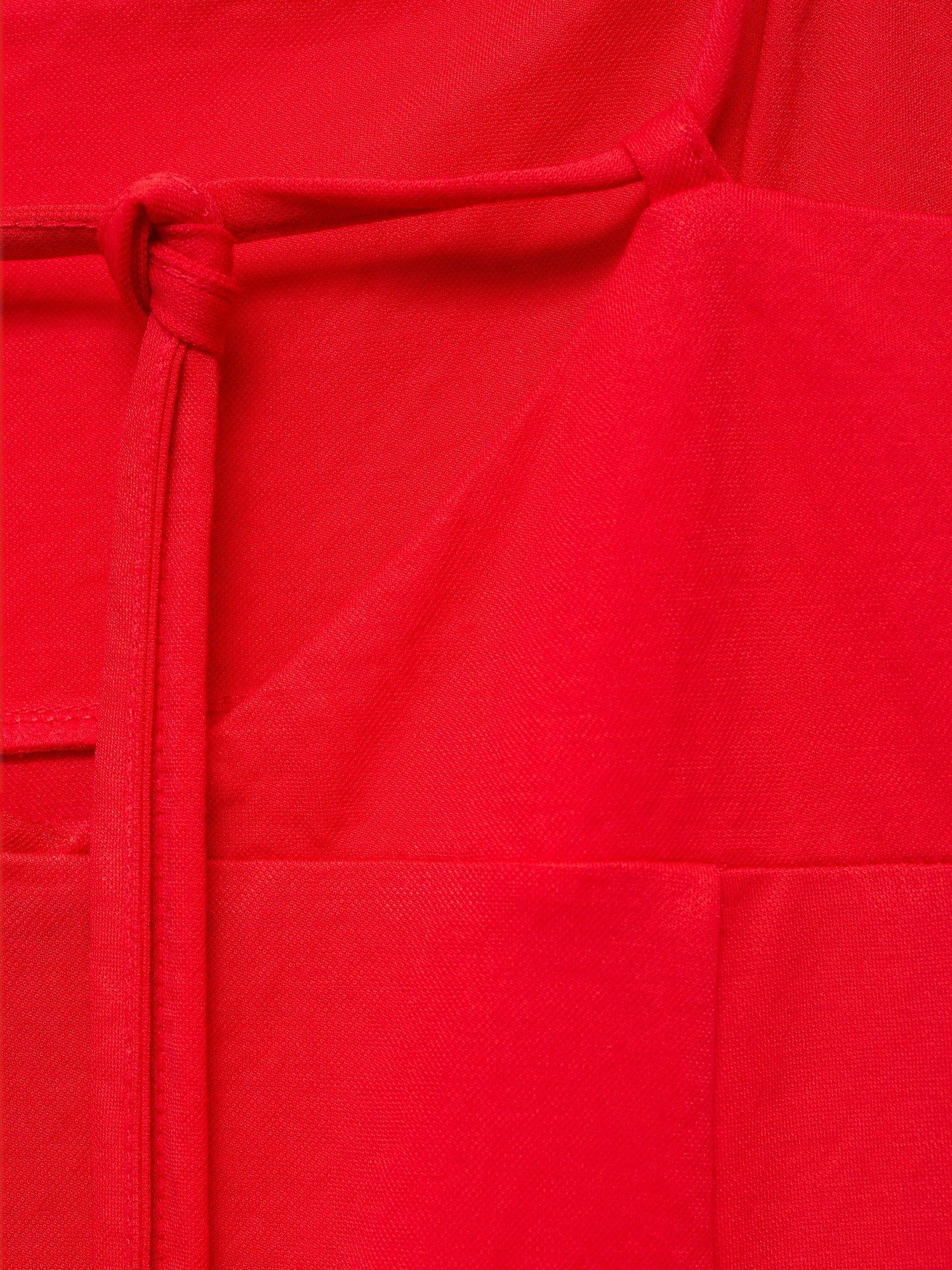 Product image 5 of 7, which shows Mango Peach Strappy Tie Back Midi Dress, Red, 10