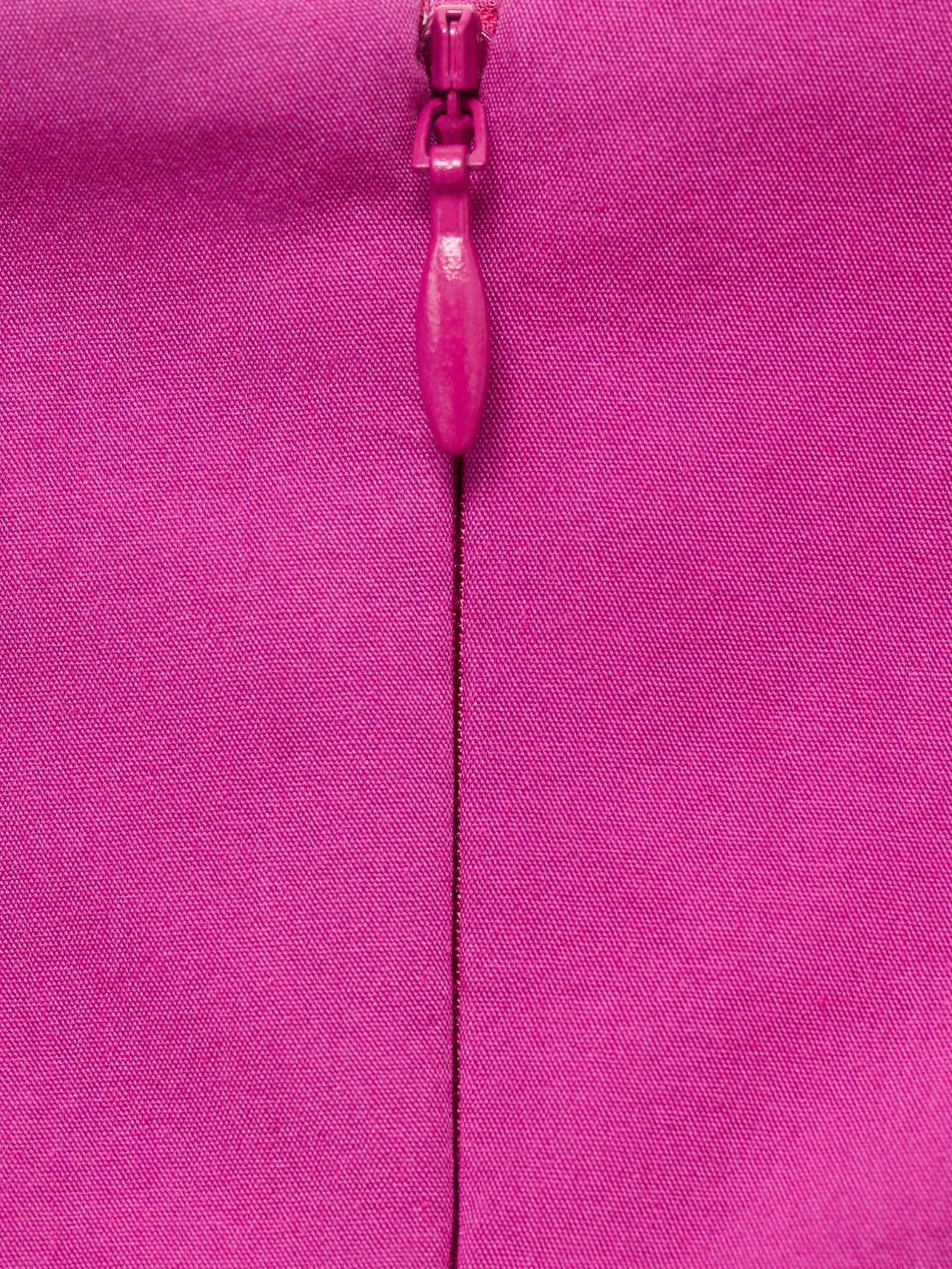 Product image 7 of 7, which shows Mango Wispa Gathered Side Strapless Midi Dress, Bright Pink, 10