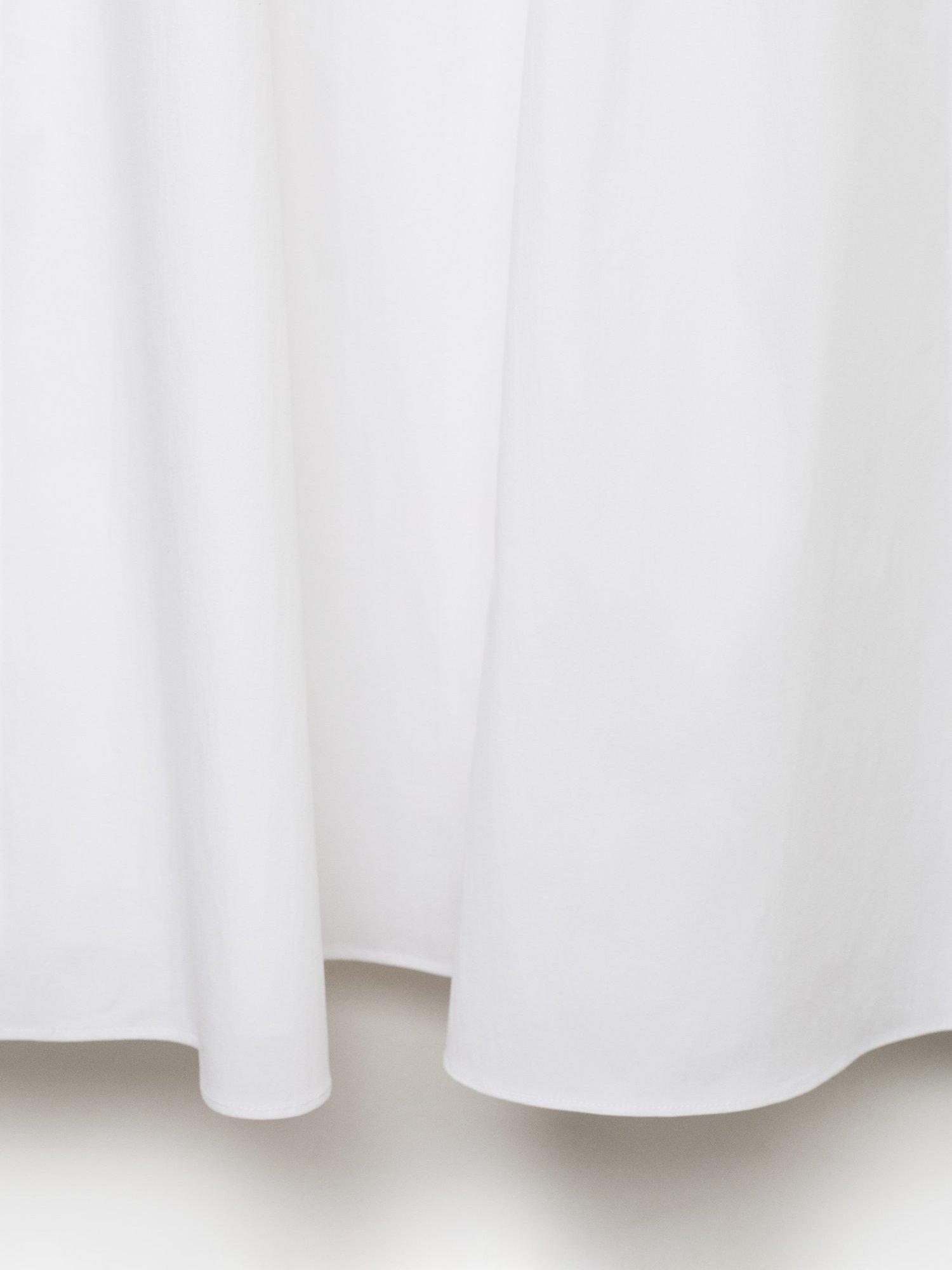 Product image 5 of 6, which shows Mango Wispa Gathered Side Strapless Midi Dress, White, 10