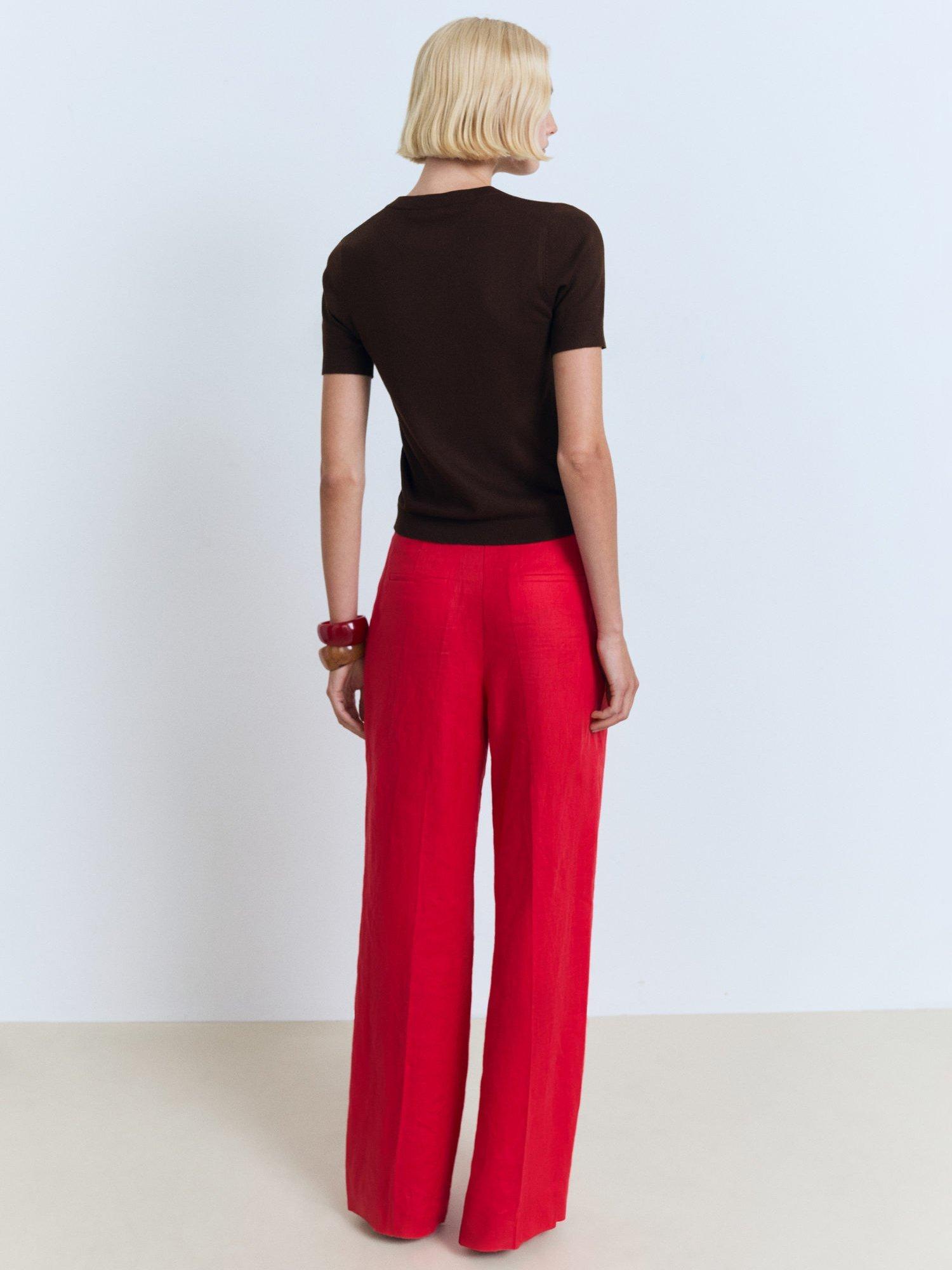 Product image 4 of 7, which shows Mango Basic Jumper, Dark Brown, L