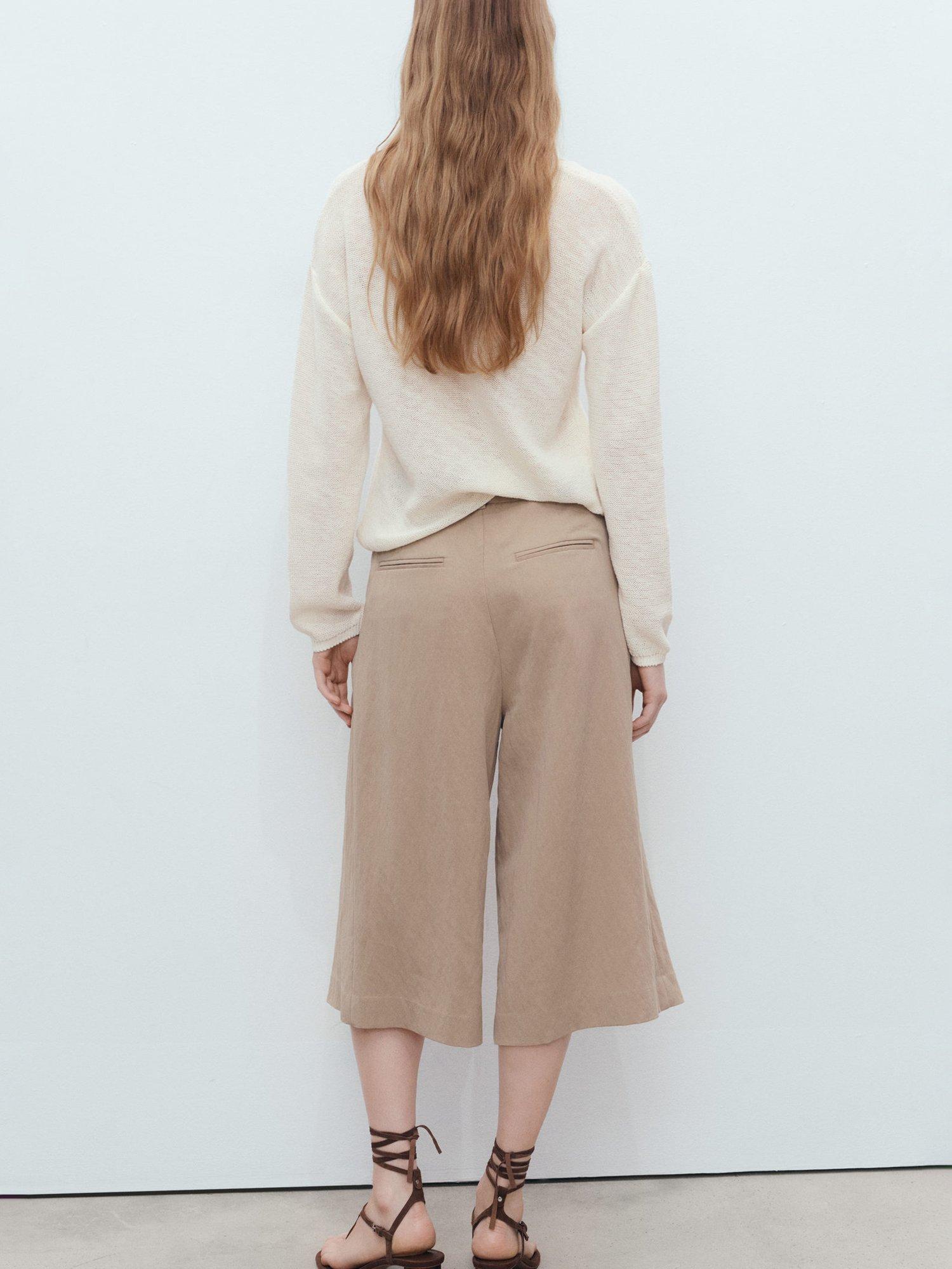 Product image 4 of 7, which shows Mango Faro V-Neck Jumper, White, XS